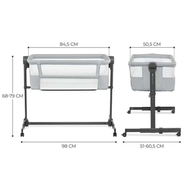 KINDERKRAFT Kolevka za bebe Neste up 2, svetlo siva - KLNEUP02LGR0000