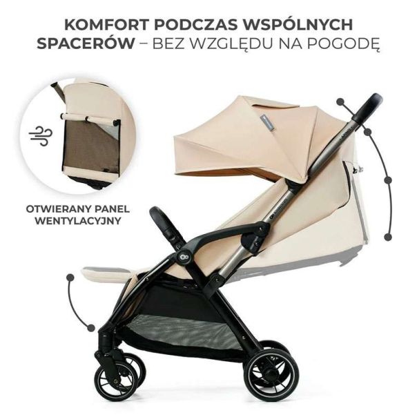 KINDERKRAFT Kolica za bebe Apino dune, bež - KSAPIN00BEG0000
