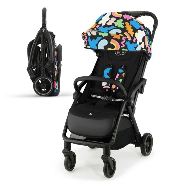 KINDERKRAFT Kolica za bebe Apino happy shapes, crna - KSAPIN00HAP0000