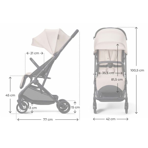 KINDERKRAFT kolica indy 3 beige - EP2810336