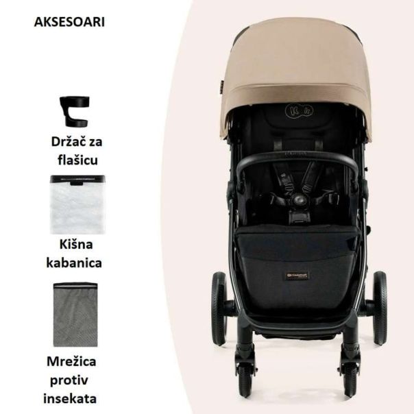 KINDERKRAFT Kolica za bebe Mitzy, bež - KSMITZ00BEG0000