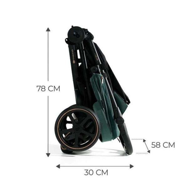 KINDERKRAFT Kolica za bebe Mitzy, crna - KSMITZ00BLK0000