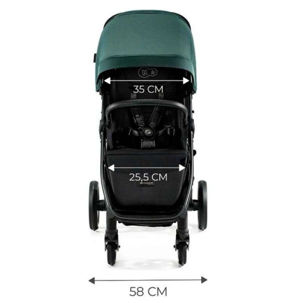 KINDERKRAFT Kolica za bebe Mitzy, crna - KSMITZ00BLK0000