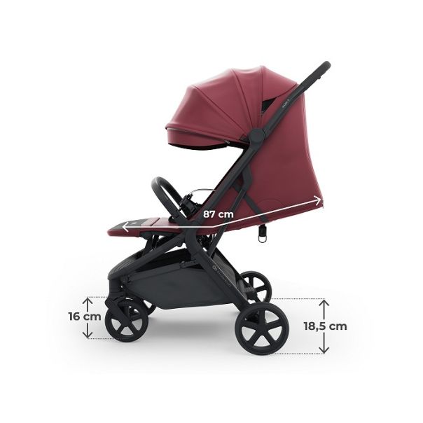 KINDERKRAFT Kolica za bebe Nubi 3, bordo - KSNUBI03BRG0000