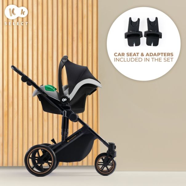 KINDERKRAFT kolica prime 2 3u1 mink pro shadow grey - EP3090385