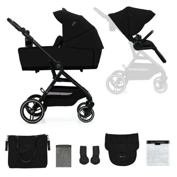 KINDERKRAFT kolica yoxi 2u1 pure black - EP2807862