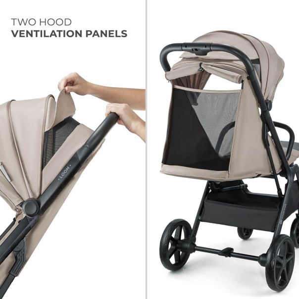 KINDERKRAFT Kolica za bebe Loom linen, bež - KSLOOM00BEG00
