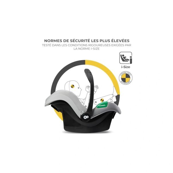 KINDERKRAFT Kolica za bebe Newly 3u1, siva - KSNEWL00GRY300I