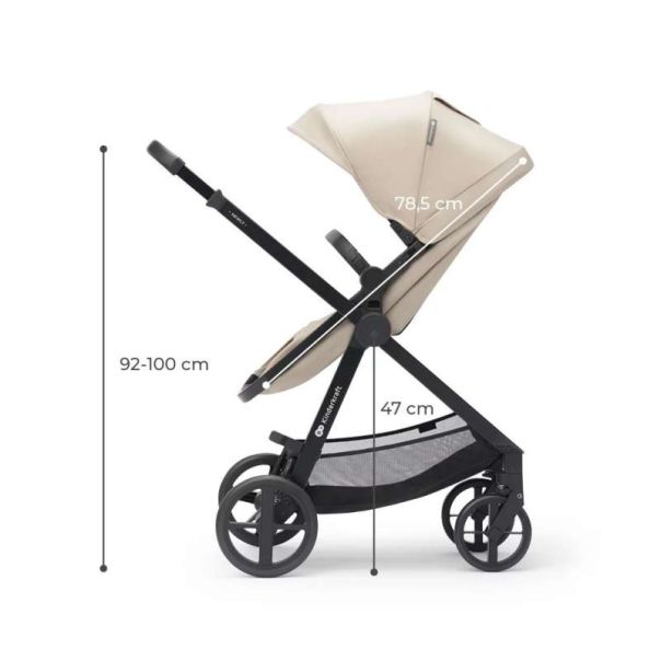 KINDERKRAFT Kolica za bebe Newly 3u1, bež - KSNEWL00BEG300I
