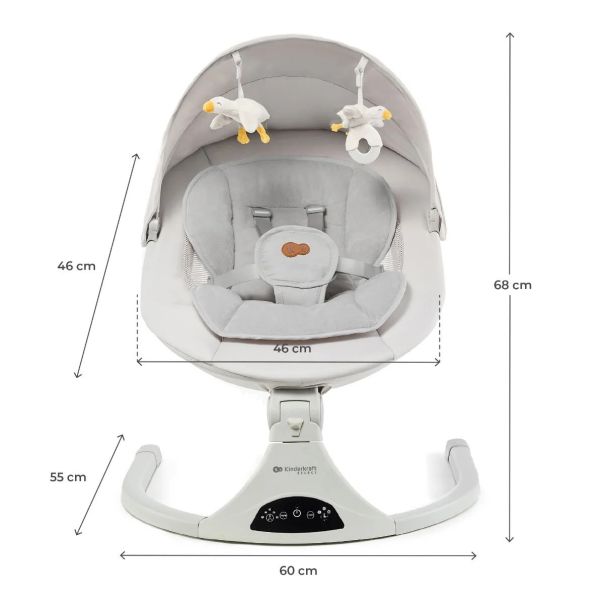 KINDERKRAFT Ležaljka Tulsy, bež - KBTULS00BEG0000