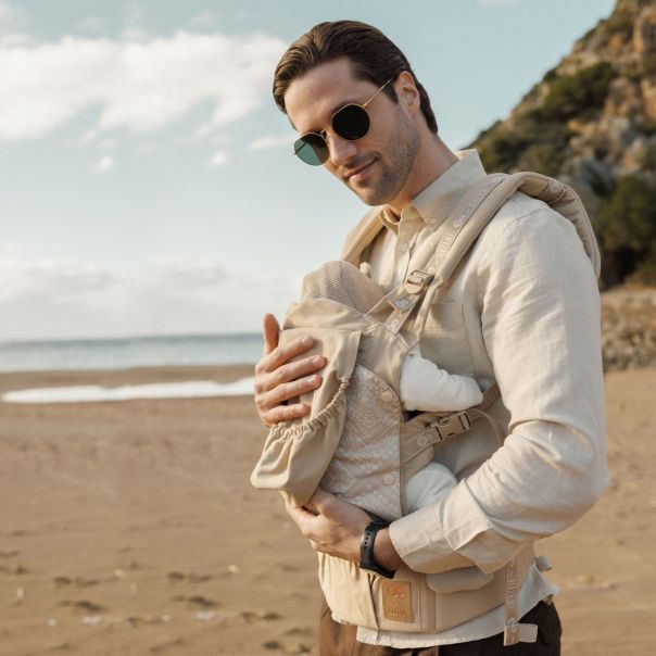 KINDERKRAFT Kengur nosiljka za bebe Huggy Bizuu, bež - KNHUGG00BEGBI00