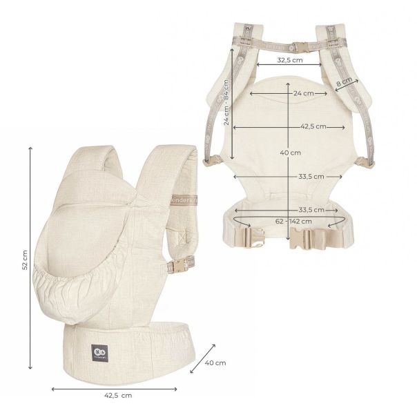 KINDERKRAFT nosiljka za bebu elara beige - EP3080321