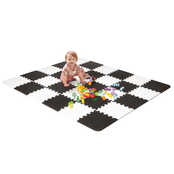 KINDERKRAFT Podne puzzle Luno, crna/bela - KKMLUNOBLK0000