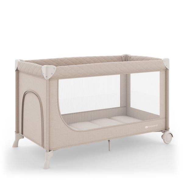 KINDERKRAFT prenosivi krevetac 2u1 leody up beige sa dodacima - EP3080306