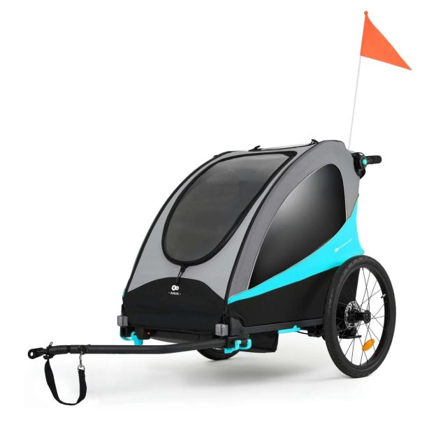 KINDERKRAFT Prikolica za bicikl 3u1 Nava hawaiian - KSNAVA00BLU0000