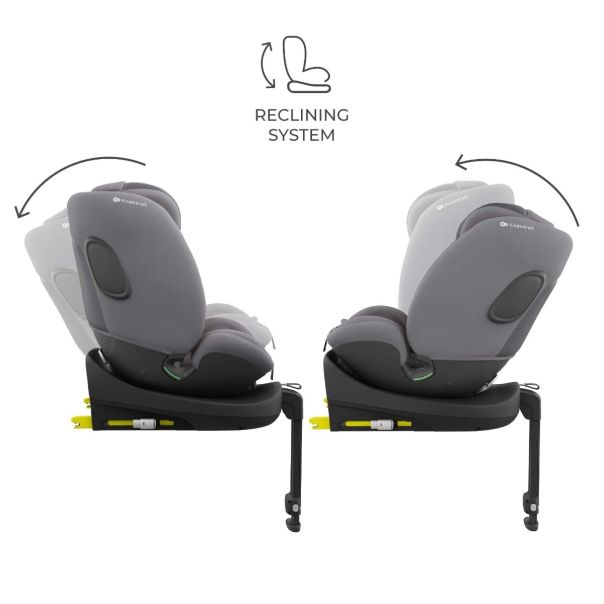 KINDERKRAFT Set auto sedišta i-Lite i-Fix Endura Safe sa isofix bazom, siva - KCENSA00GRY3000
