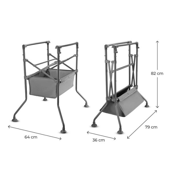 KINDERKRAFT Višenamenski stalak za bebe Bubbly, siva - KABUBB00GRY0000