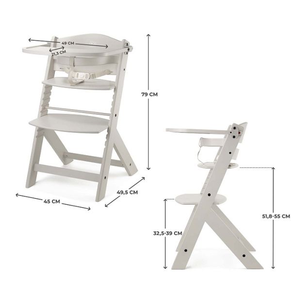 KINDERKRAFT Hranilica za bebe Enock, bež - KKKENOCBEGF0000