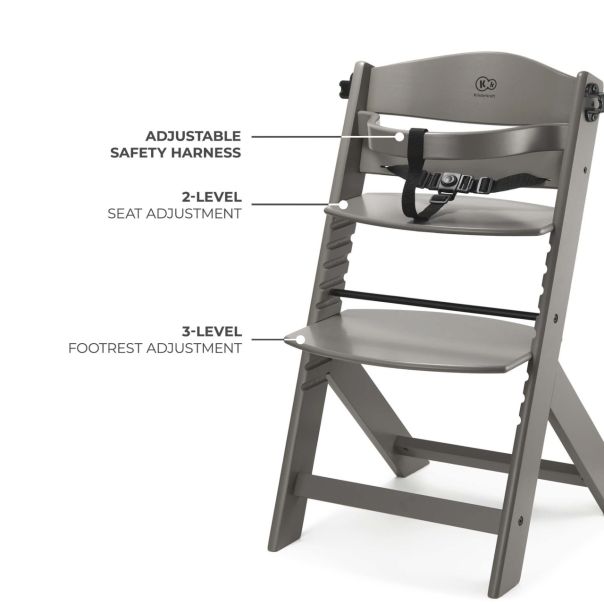KINDERKRAFT Hranilica za bebe Enock, braon - KKKENOCBRWF0000