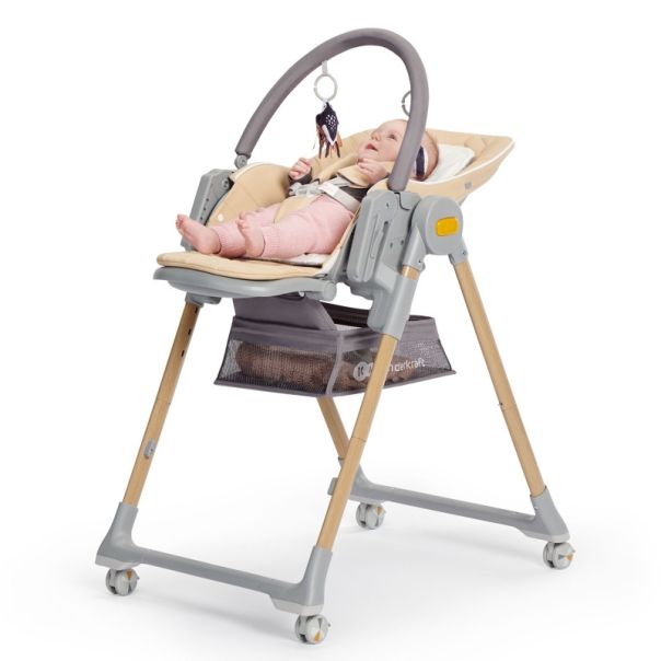 KINDERKRAFT Hranilica Lastree 2u1, krem - 123975