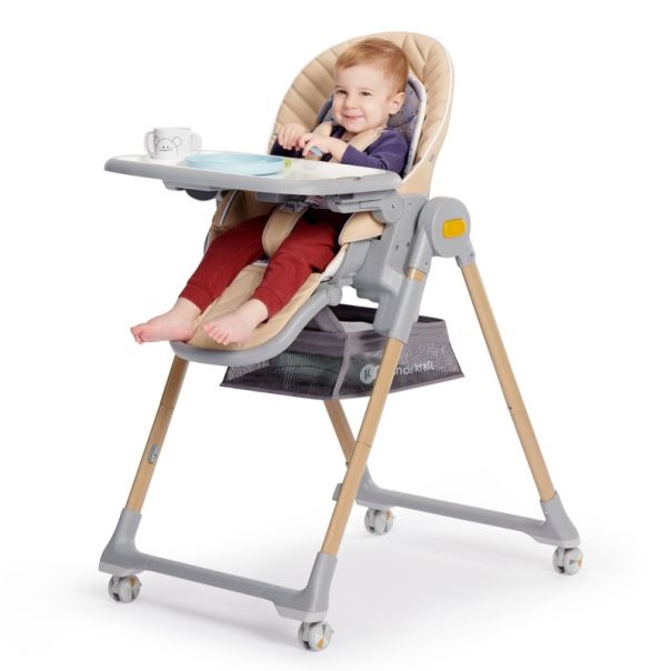 KINDERKRAFT Hranilica Lastree 2u1, krem - 123975