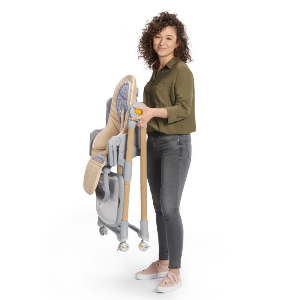 KINDERKRAFT Hranilica Lastree 2u1, krem - 123975