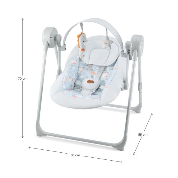 KINDERKRAFT Ljuljaška za bebe Swingee, siva - KBSWIN00GRY0000