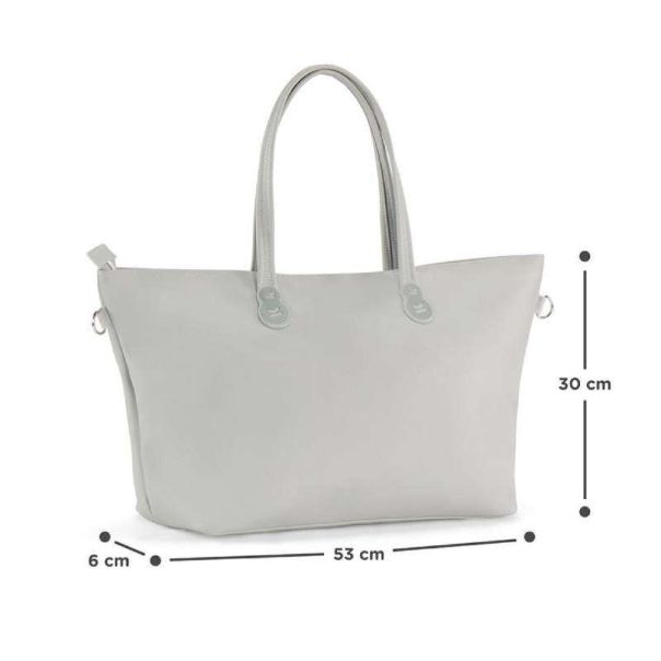 KINDERKRAFT Torba za mame Treasurebag, svetlo siva - KATREAMBLGR0000