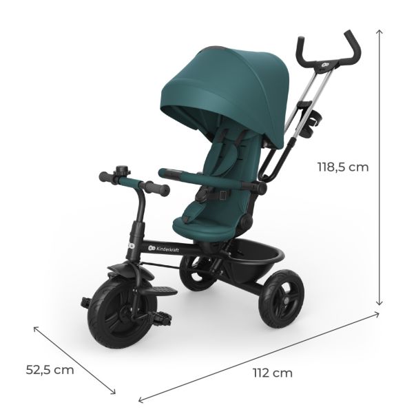 KINDERKRAFT tricikl aston 2 plus green - EP2916616