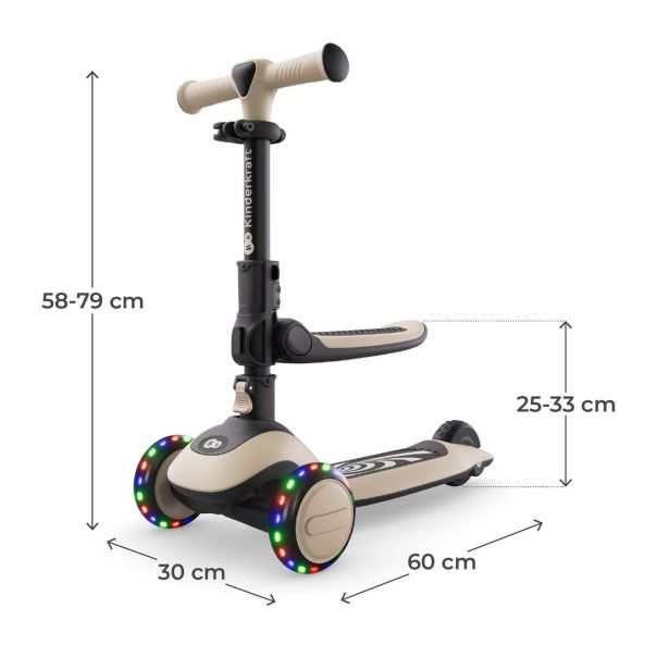 KINDERKRAFT trotinet halley 2 stone white - EP2977890