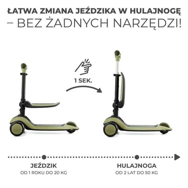 KINDERKRAFT Trotinet Halley, zelena - KRHALL00GRE0000
