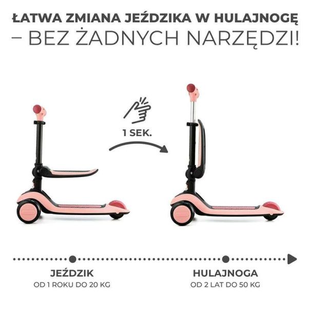 KINDERKRAFT Trotinet Halley, roze - KRHALL00PNK0000