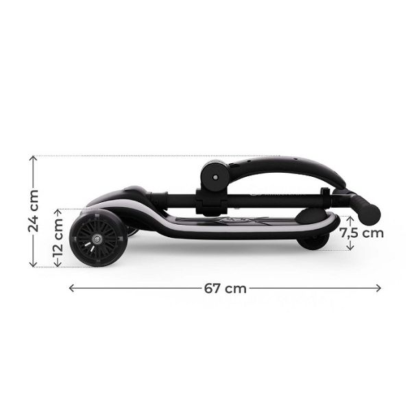 KINDERKRAFT trotinet raket up black - EP3080333