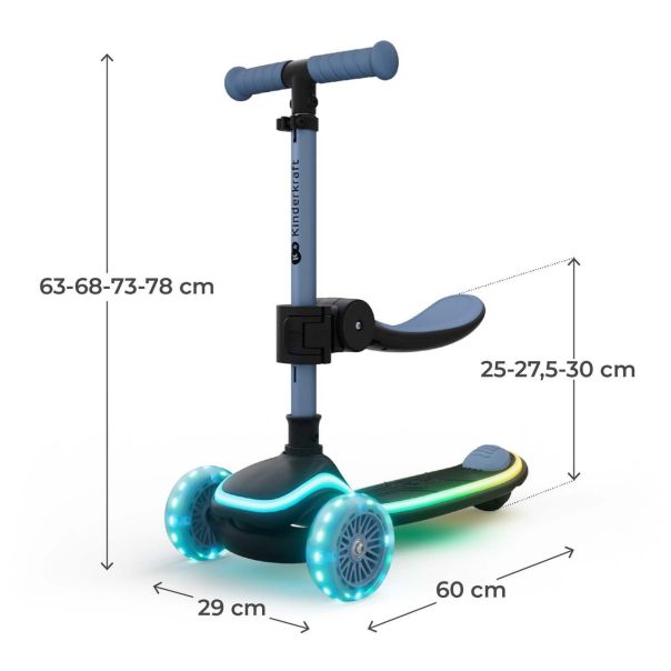 KINDERKRAFT trotinet raket up blue - EP3080336