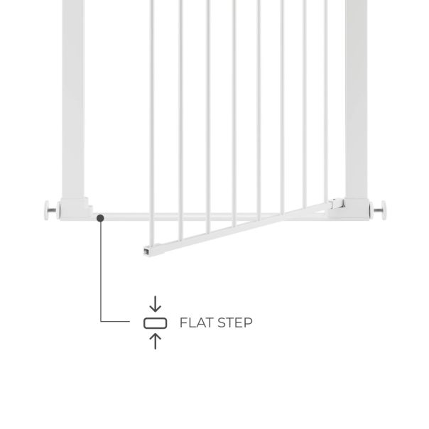 KINDERKRAFT Zaštitna ograda Safe snap, bela - KASASN00WHT0000