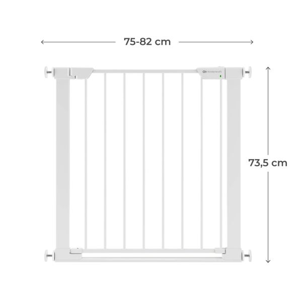 KINDERKRAFT Zaštitna ograda Safe snap, bela - KASASN00WHT0000