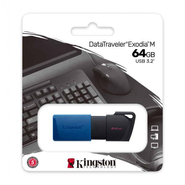 Kingston Data Traveler Exodia Onyx DTXM USB flash memorija 64GB 3.2 crna - 216181