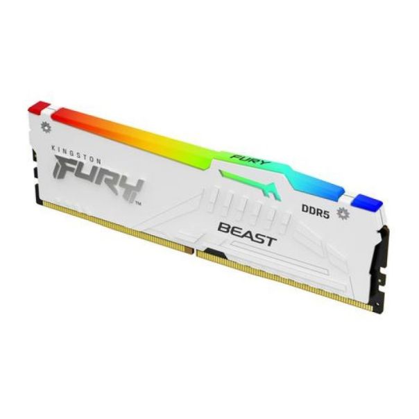 KINGSTON Ram memorija DDR5 64GB (2x32GB) 5600MHz DIMM Fury Beast White CL40 - 162076