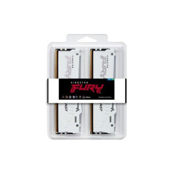 KINGSTON Ram memorija DDR5 64GB (2x32GB) 5600MHz DIMM Fury Beast White CL40 - 162076