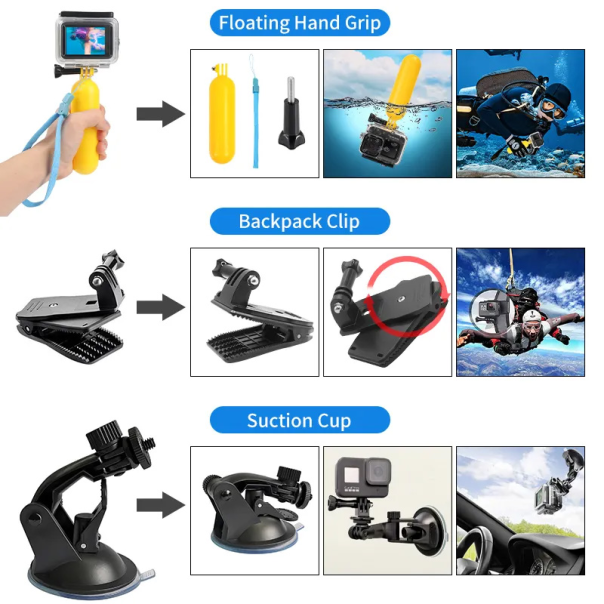 Kit za akcione kamere 14 u 1 - 207946