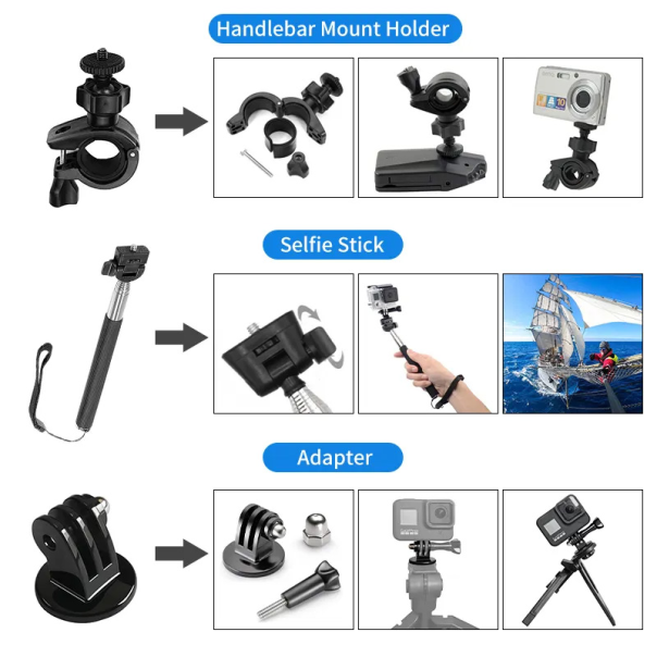 Kit za akcione kamere 14 u 1 - 207946