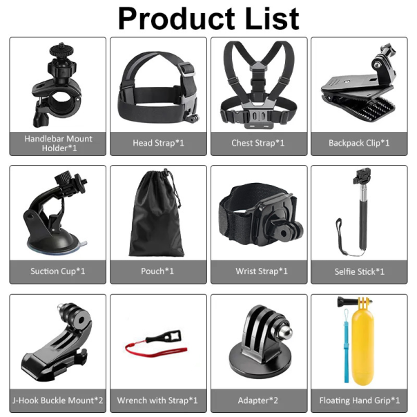 Kit za akcione kamere 14 u 1 - 207946