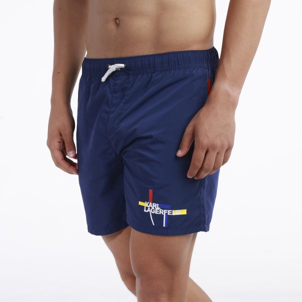 KARL LAGERFELD Sorc Swim Shorts M - KL20MBM01NAVY