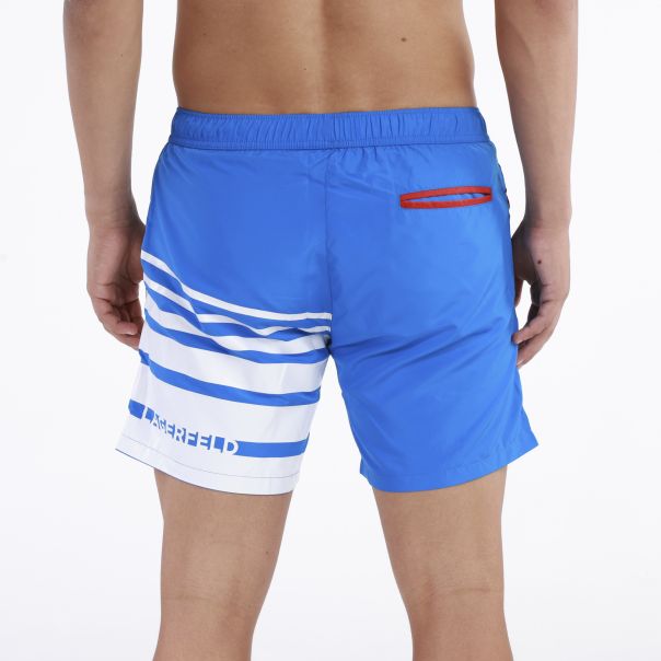 KARL LAGERFELD Sorc Swim Shorts M - KL20MBM03BLUE
