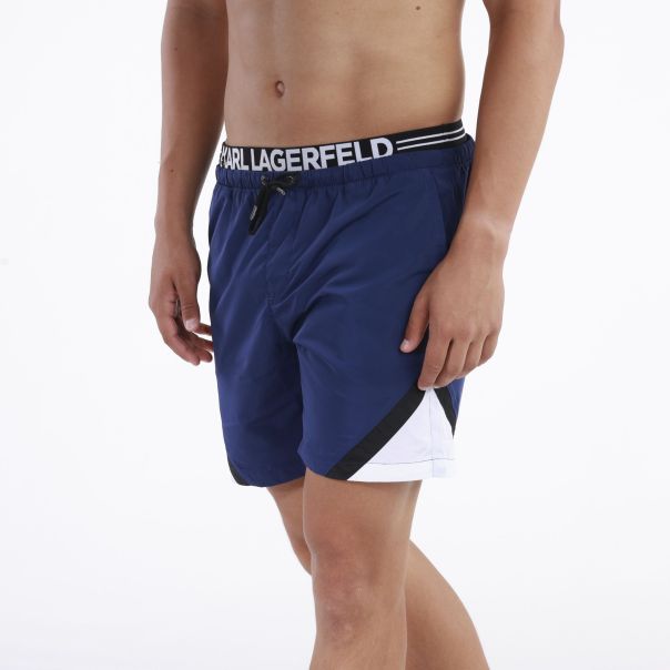 KARL LAGERFELD Sorc Swim Shorts M - KL20MBM05NAVY