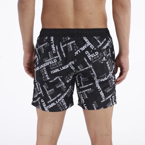 KARL LAGERFELD Sorc Swim Shorts M - KL20MBM08BLACK