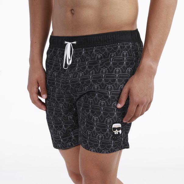 KARL LAGERFELD Sorc Swim Shorts M - KL20MBM13BLACK