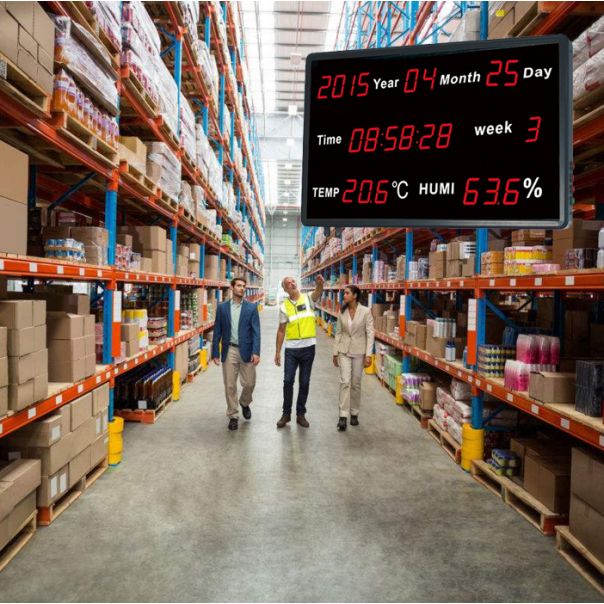 FLUS Huato Veliki LED digitalni sat  HE218B - 177KlimaBG