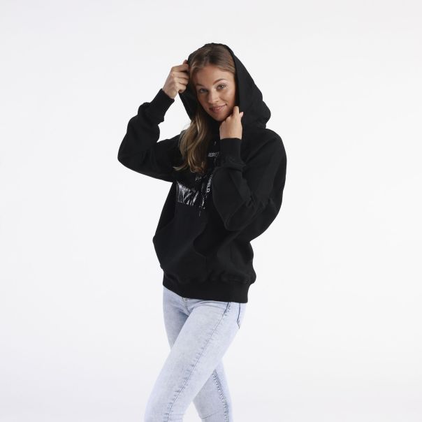 KARL LAGERFELD Duks Sa Kapuljacom Sweatshirt W - KLWJ0027STKBLK