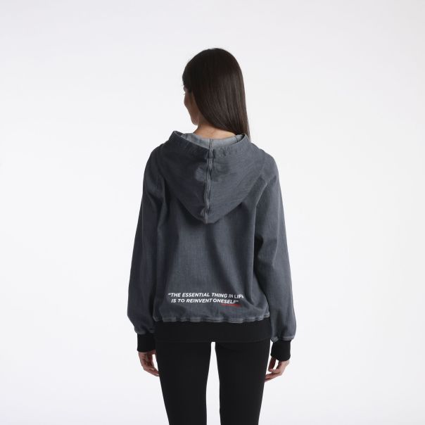 KARL LAGERFELD Duks Sa Kapuljacom Sweatshirt W - KLWJ0027STKGRE